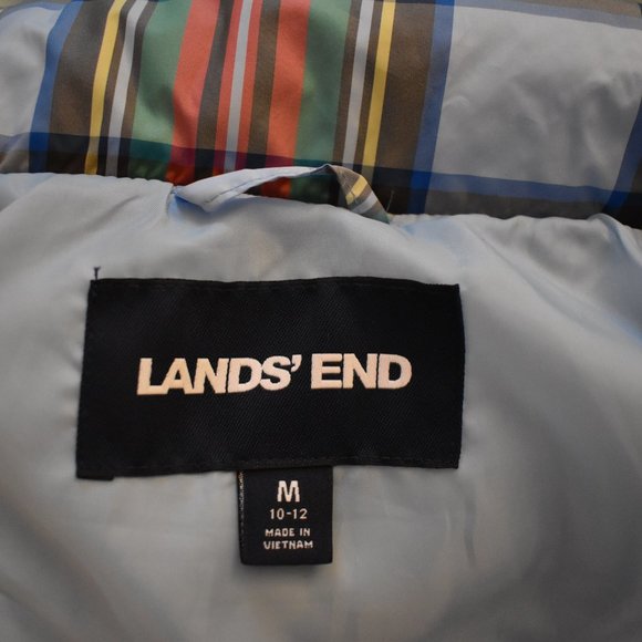 Land's End Plaid Vest, Size M (10 - 12) - Picture 6 of 13